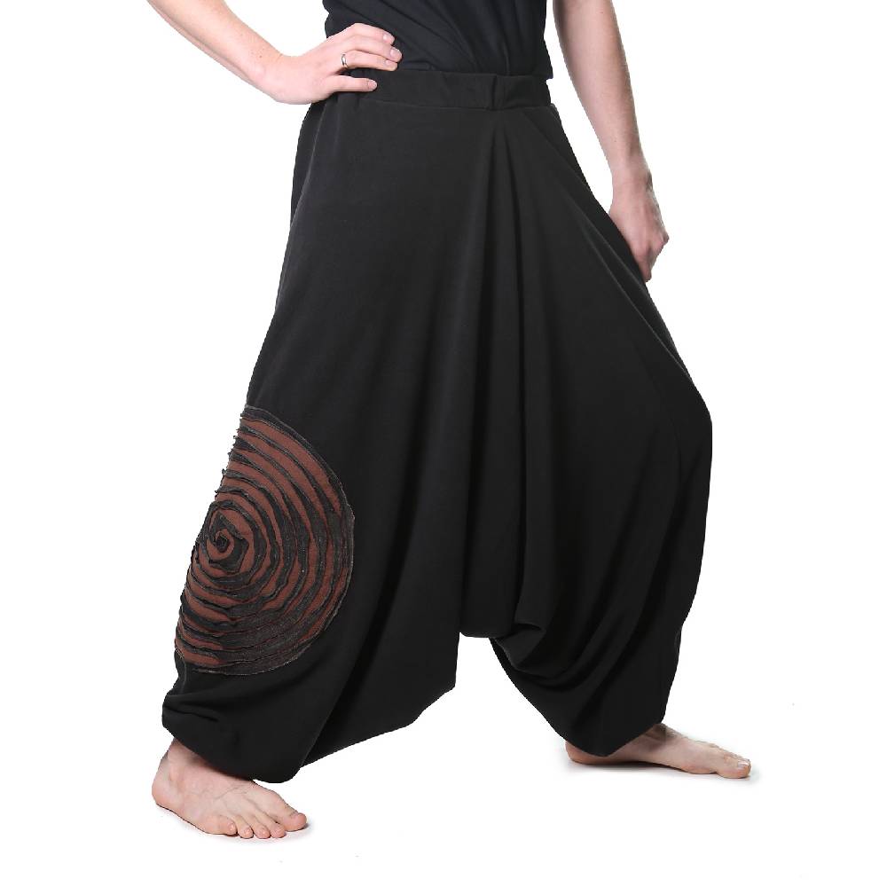 Kunst Und Magie Kunst und Magie Herren Thermo Fleecehose Haremshose Psy Goa Pluderhose ALADINHOSE Lang Online