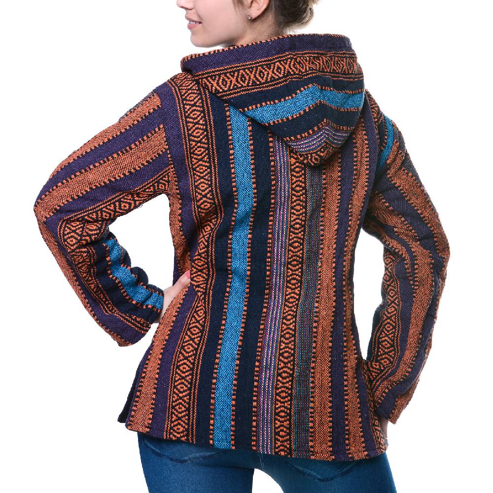Kunst Und Magie Kunst und Magie Nepal Baja Jerga Sweatshirt Poncho Günstiger Verkauf