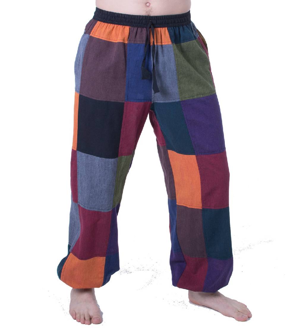 Kunst Und Magie Bunte Patchwork Freizeit Hose Boho Unisex Hippiehose Nachhaltig Kostenloser Versand