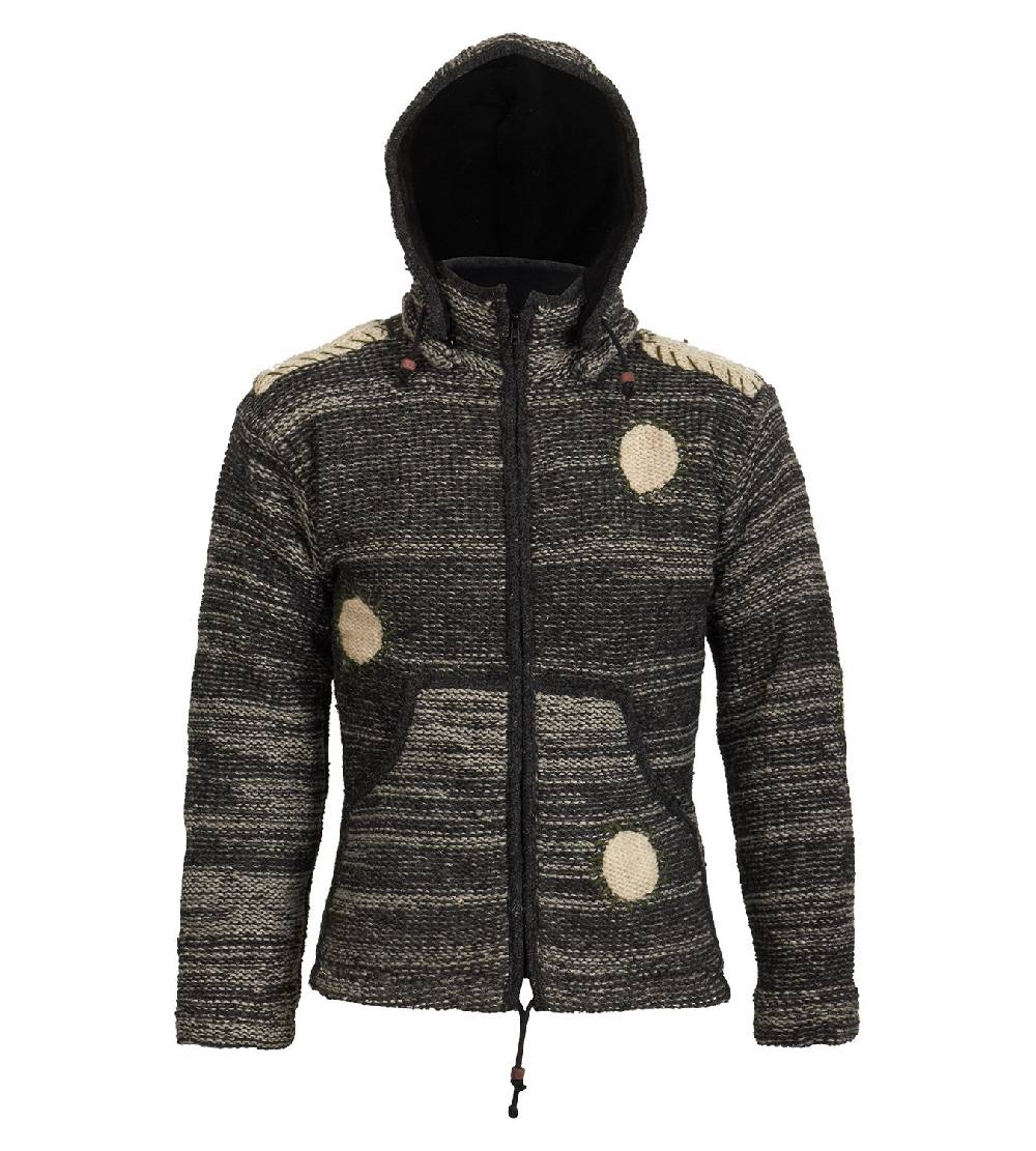 Kunst Und Magie Kunst und Magie Strickjacke mit Fleecefutter Strickpullover Sonderangebot