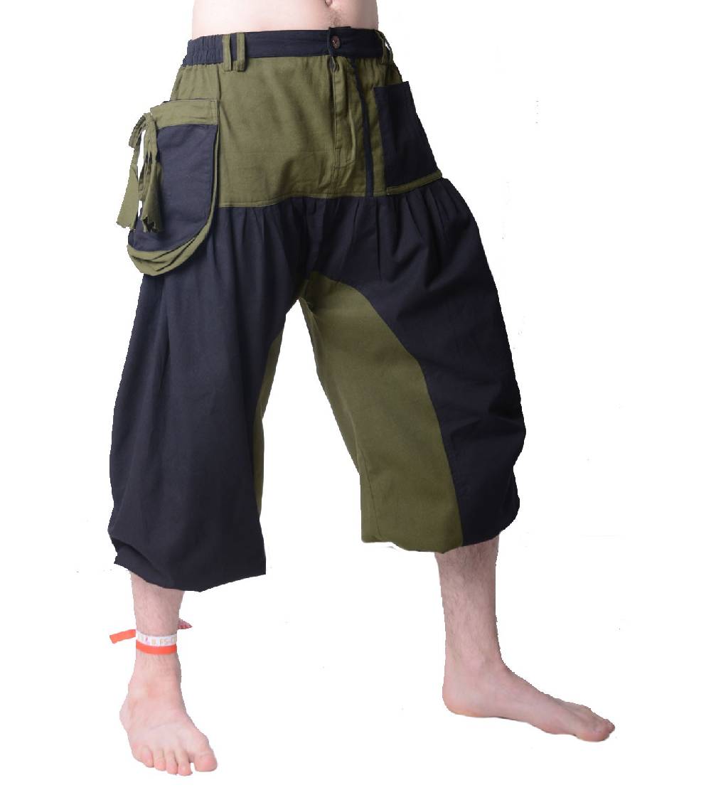 Kunst Und Magie Kurze Hose Dreiviertelhose - Herren Goa Hippie Freizeithose Sommerhose Osterangebot