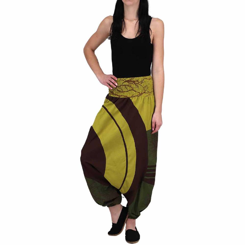 Kunst Und Magie Goa Haremshose "The Tree" Ibiza Strandhose, Wellnesshose Boho Heißer Verkauf