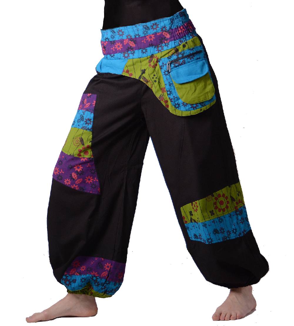 Kunst Und Magie Kunst und Magie Bunte Hippiehose aus Baumwolle IBIZA Strandhose Wellnesshose Exklusive Angebote