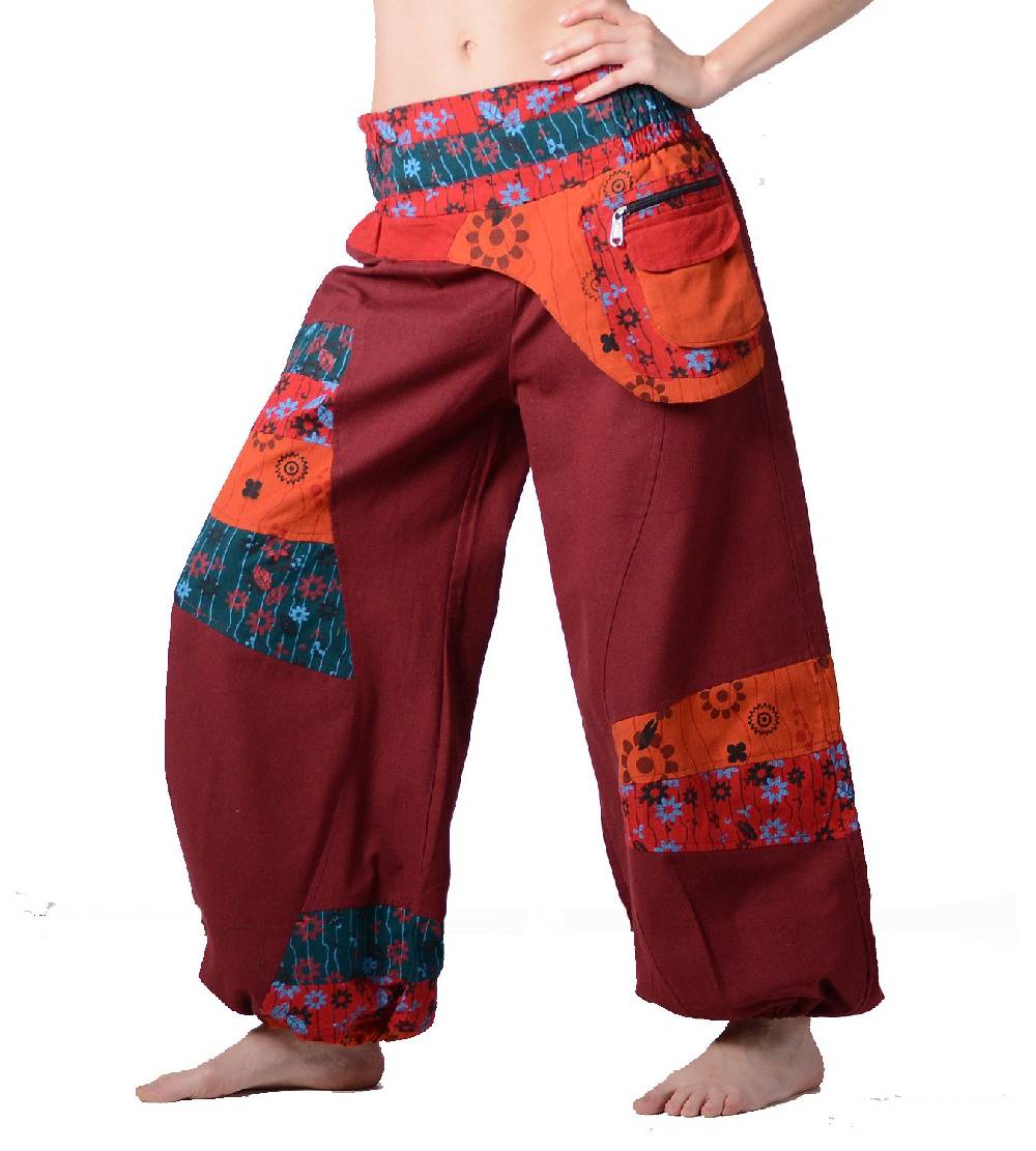 Kunst Und Magie Kunst und Magie Bunte Hippiehose aus Baumwolle IBIZA Strandhose Wellnesshose Exklusive Angebote