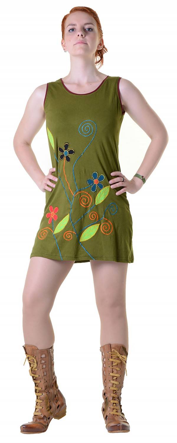 Kunst Und Magie Minikleid Longshirt Tunika Hippie Sommerkleid VIP-Rabatte
