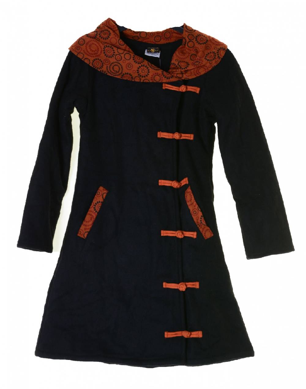 Kunst Und Magie Wollmantel Jacke Mantel Goa Psy Hippie Boho Super Sparpreis