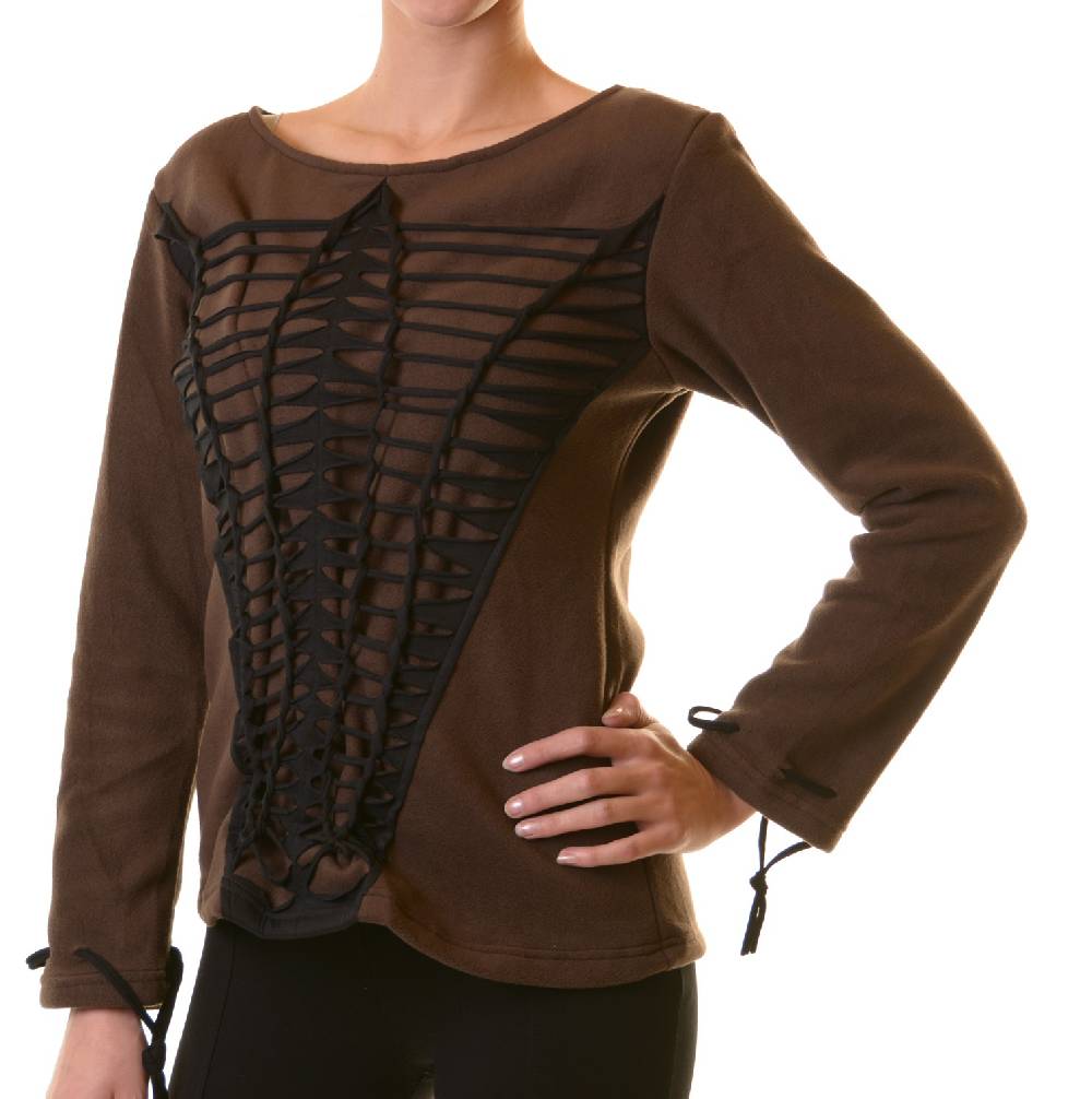 Kunst Und Magie Elfen Goa Fleece Pullover mit Razor Cut Design Bis zu 50% Rabatt