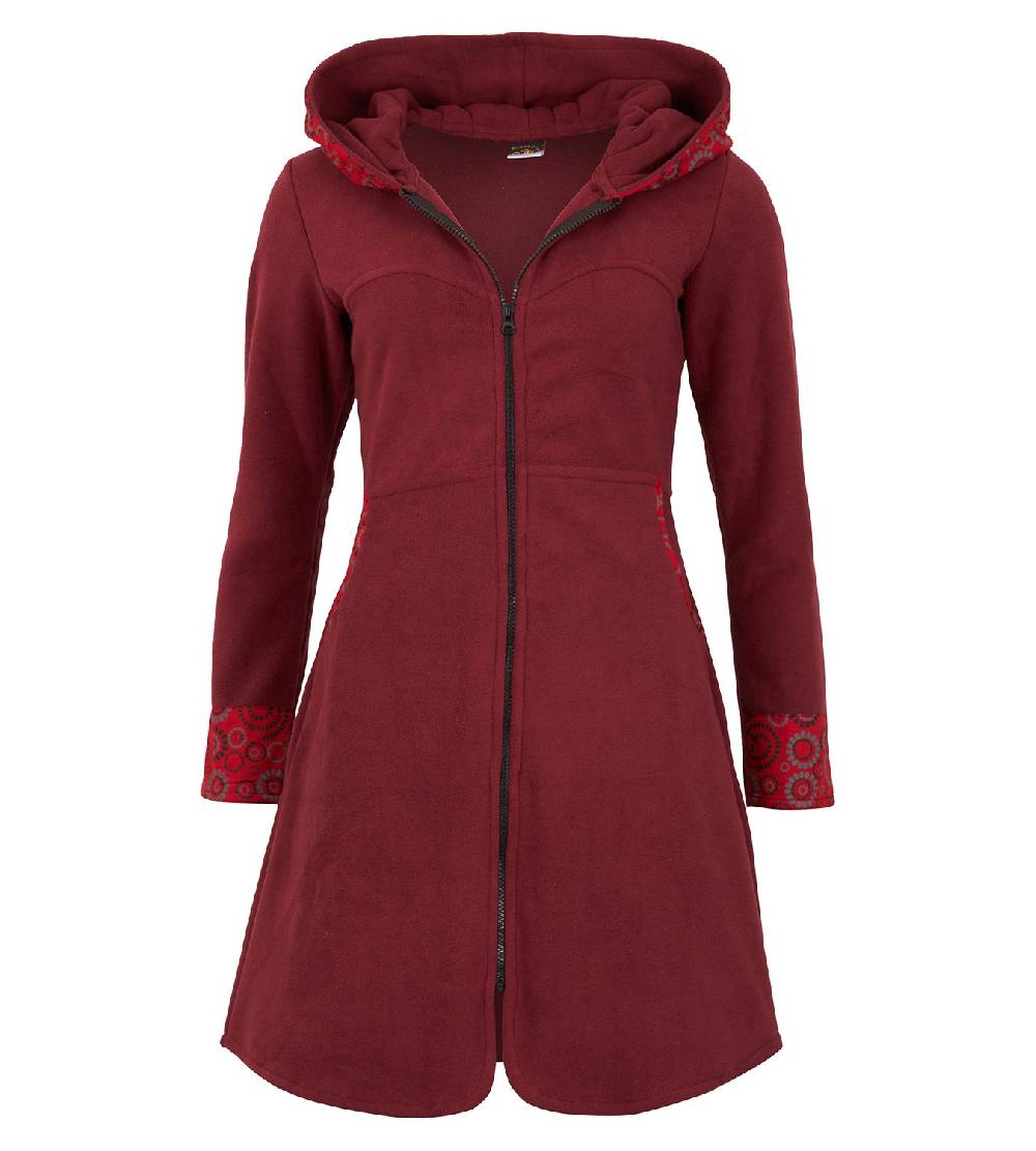 Kunst Und Magie Fleece Mantel Jacke mit Kapuze Goa Psy Hippie Boho extravagant Bis zu 60% Rabatt