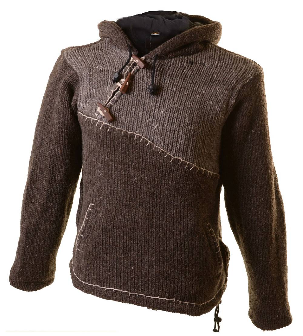 Kunst Und Magie Ausgefallener Strickpullover im Mittelalter-Stlye Hippie Pullover Vierteljährliche Förderung