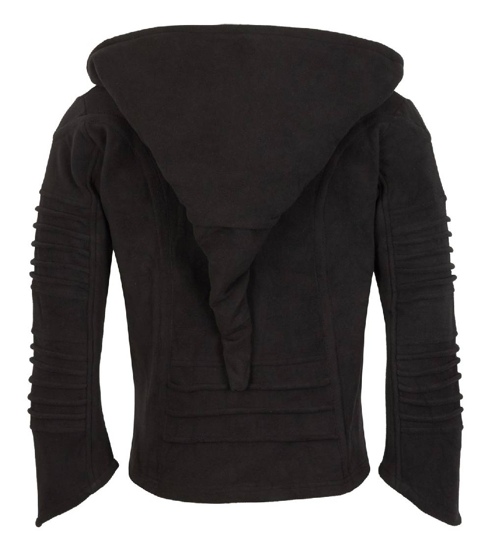 Kunst Und Magie Kunst und Magie Unisex Schwarze Fleecejacke Zipfelkapuze Speichern exportieren