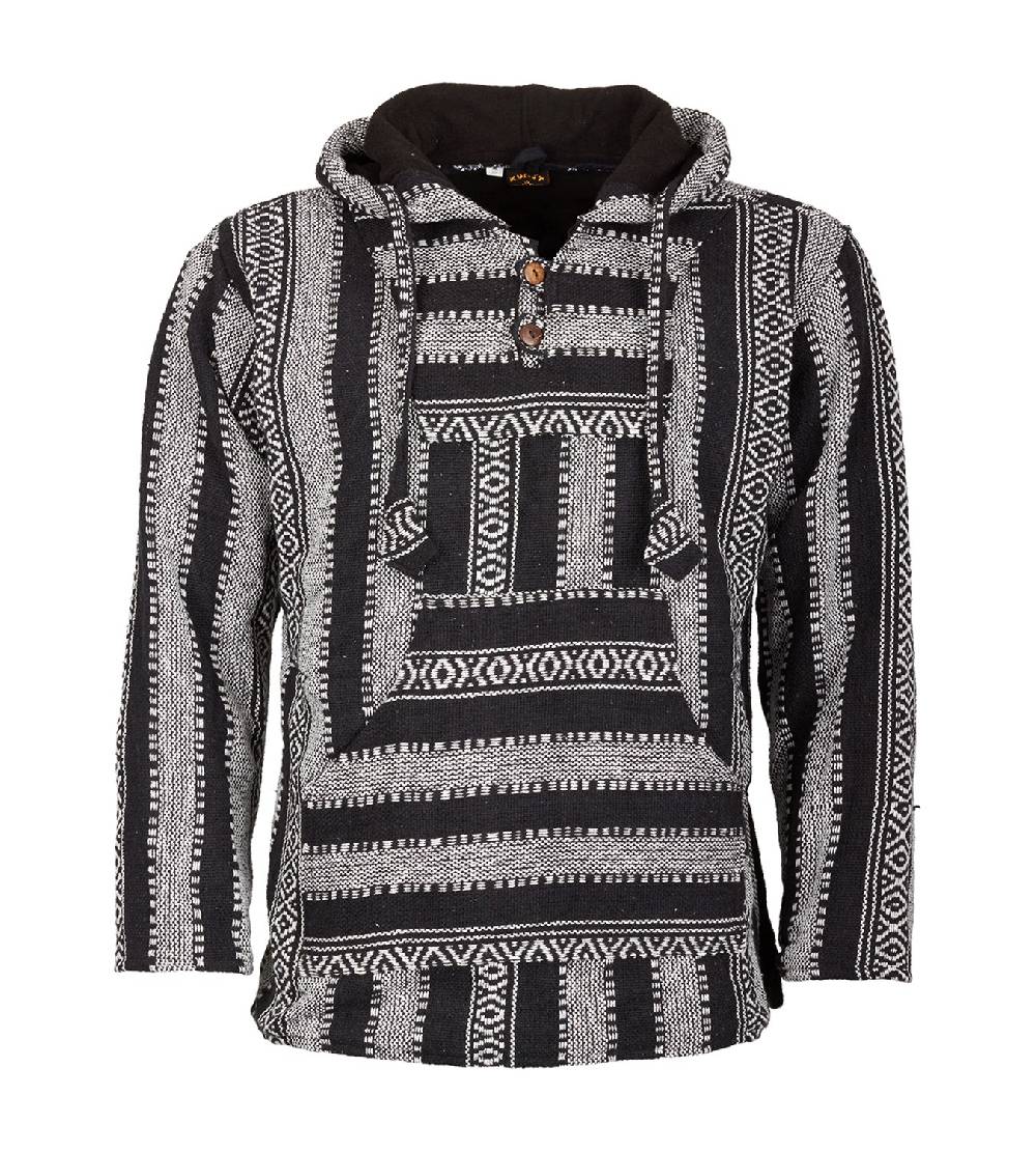 Kunst Und Magie Kunst und Magie Nepal Baja Jerga Sweatshirt Poncho mit Fleecefutter Kapuze 50% Rabatt für begrenzte Zeit