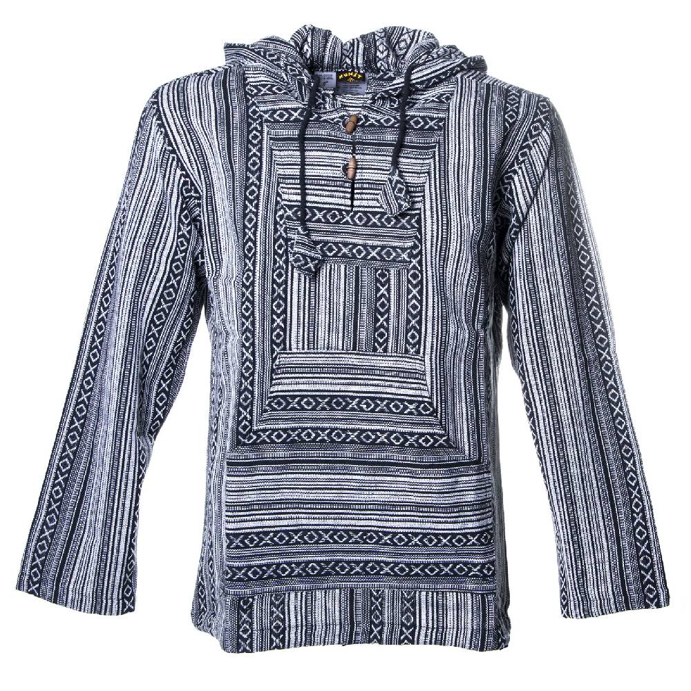 Kunst Und Magie Kunst und Magie Herren Nepal Baja Hoodie Pullover Sweatshirt Poncho 2025