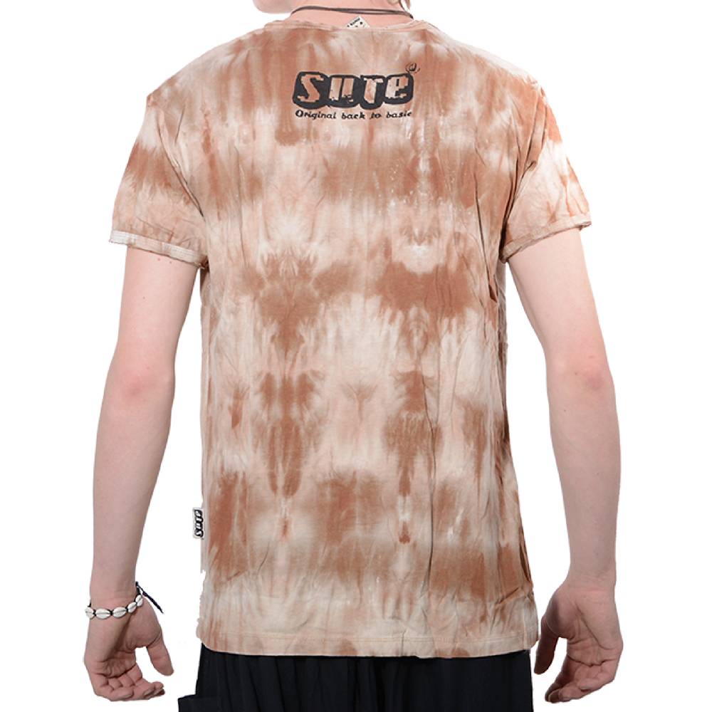 Kunst Und Magie Kunst und Magie Sure 70er Retro T-Shirt OM im Batik Look Sonderangebot