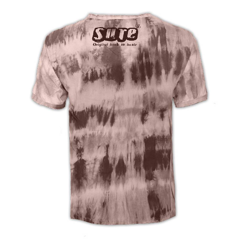 Kunst Und Magie Kunst und Magie Sure Herren Buntes 70er Retro Hippie T-Shirt OM im Batiklook Begrenztes Angebot