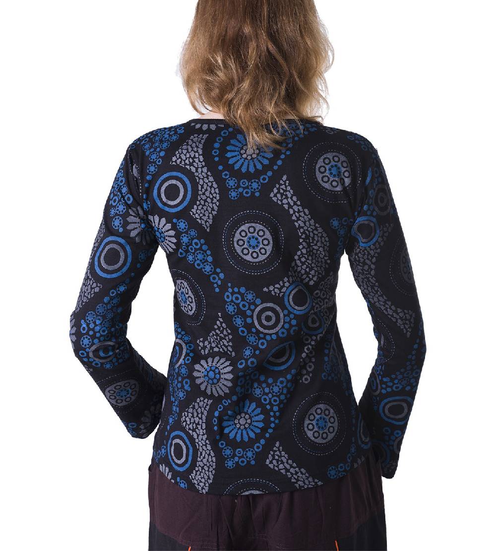 Kunst Und Magie Kunst und Magie Boho Damen Sweater Oberteil mit Stickereien Exklusivangebot