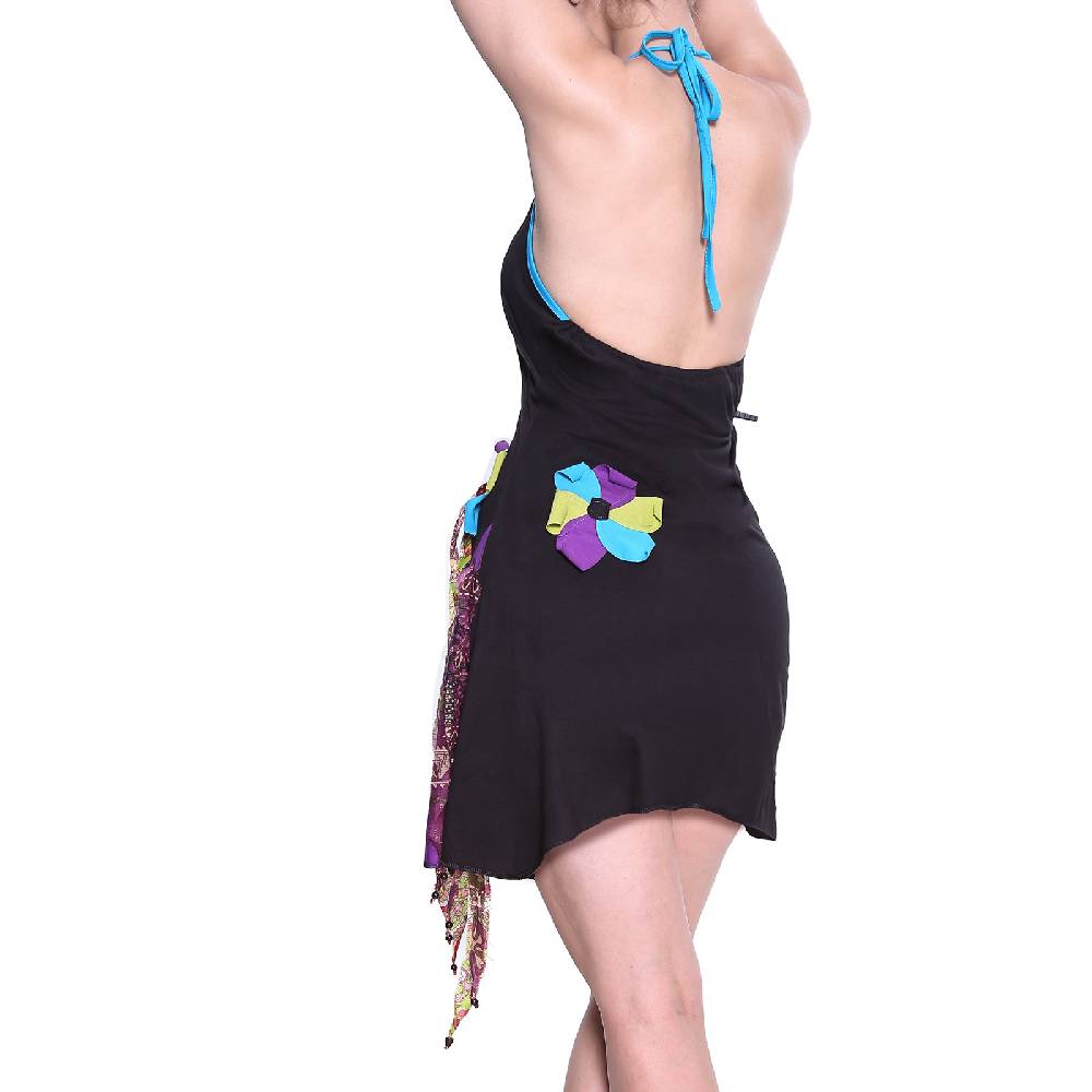 Kunst Und Magie Kunst und Magie Freches Minikleid Longshirt Tunika Hippie Boho Trägerkleid Saisonschlussverkauf