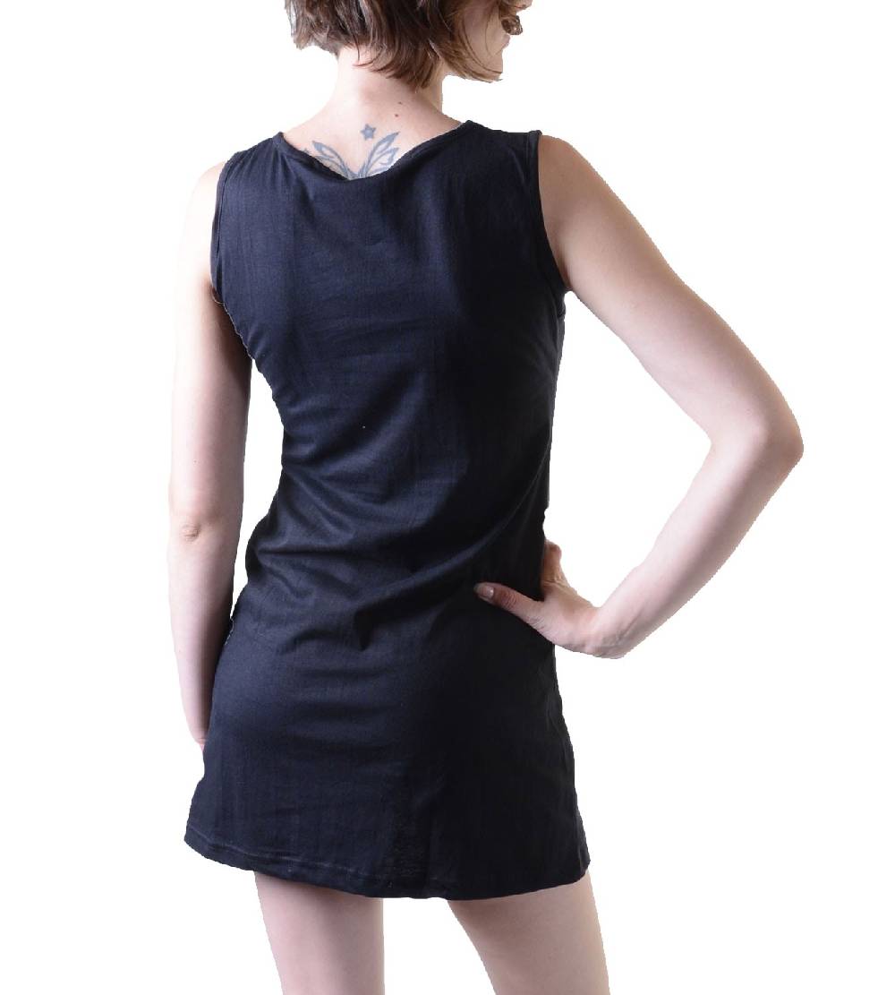 Kunst Und Magie Minikleid Longshirt Tunika Hippie Goa Sommerkleid bestickt Exklusive Angebote