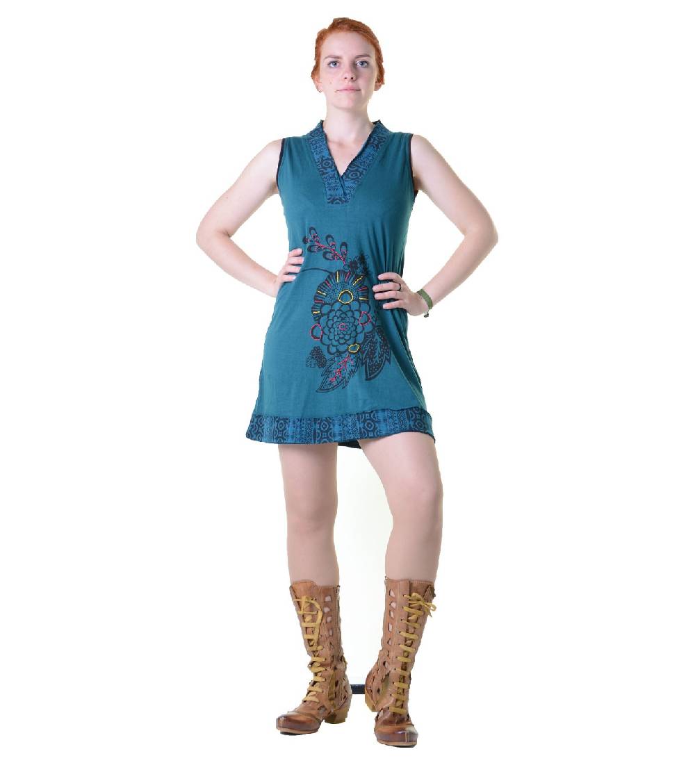 Kunst Und Magie Minikleid Longshirt Tunika Hippie Sommerkleid in tollen Farben Neuheiten