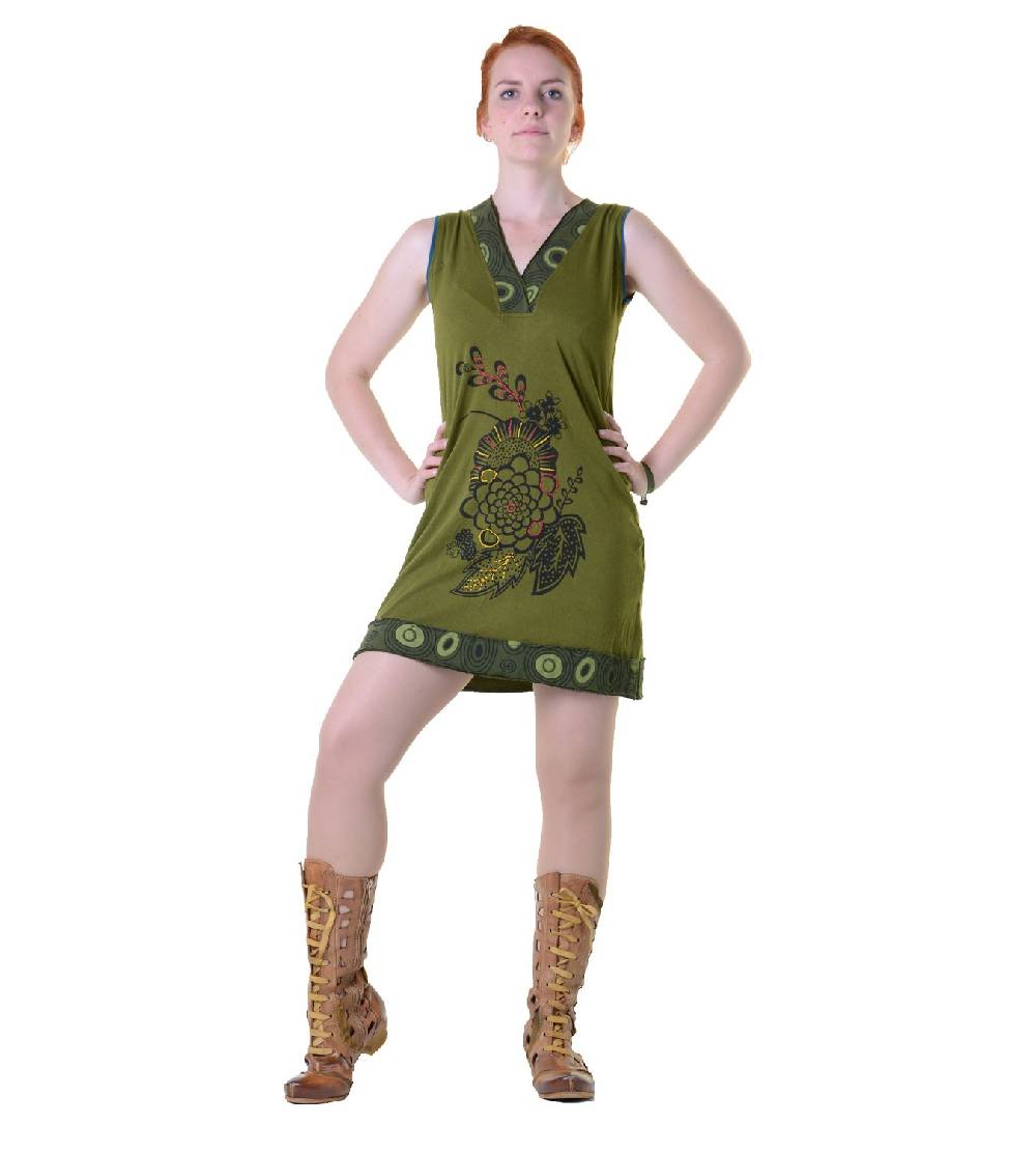 Kunst Und Magie Minikleid Longshirt Tunika Hippie Sommerkleid in tollen Farben Neuheiten