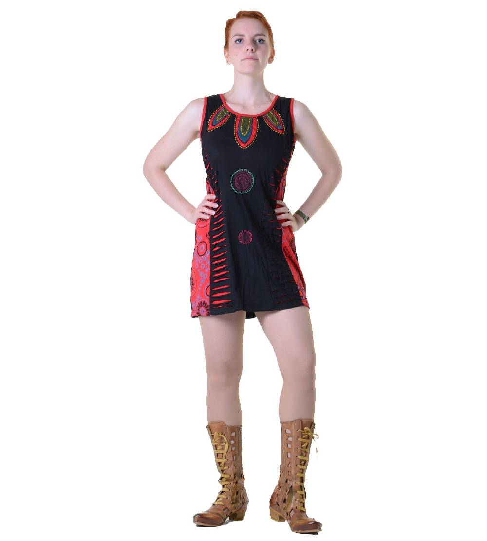 Kunst Und Magie Minikleid Longshirt Tunika Hippie Sommerkleid mehrfarbig Bestseller