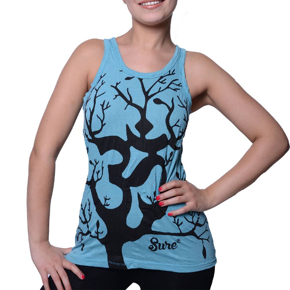 Kunst Und Magie Kunst und Magie Om - Lebensbaum 70er Retro Tanktop Sure T-Shirt Bis zu 60% Rabatt