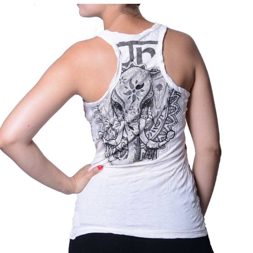 Kunst Und Magie Kunst und Magie Elefant Motiv 70er Retro Tanktop Sure T-Shirt Bis zu 65% Rabatt