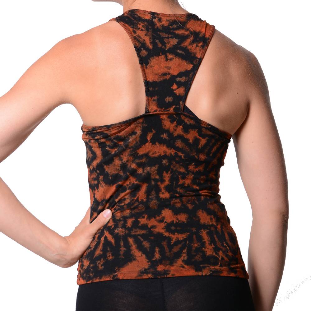 Kunst Und Magie Kunst und Magie Damen Top Atmungsaktive Tie Dye Batik Yoga Top 50% Rabatt mit kostenlosem Versand