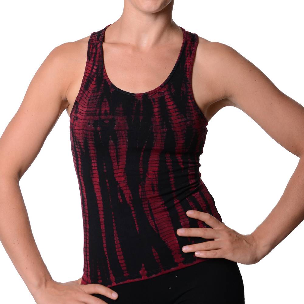 Kunst Und Magie Kunst und Magie Damen Top Atmungsaktive Tie Dye Batik Yoga Top 50% Rabatt mit kostenlosem Versand