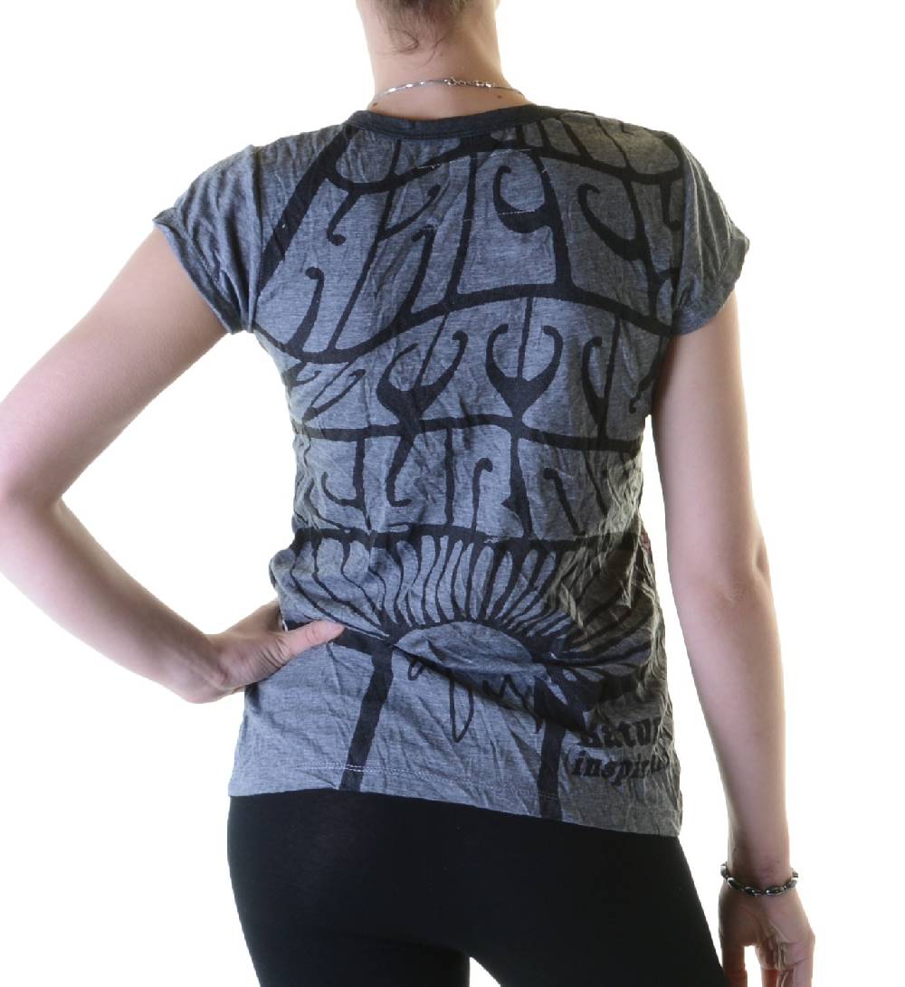 Kunst Und Magie 70er Retro Top Sure WEED Magic Mushroom Psy Goa T-Shirt Girlie Clearance-Verkauf