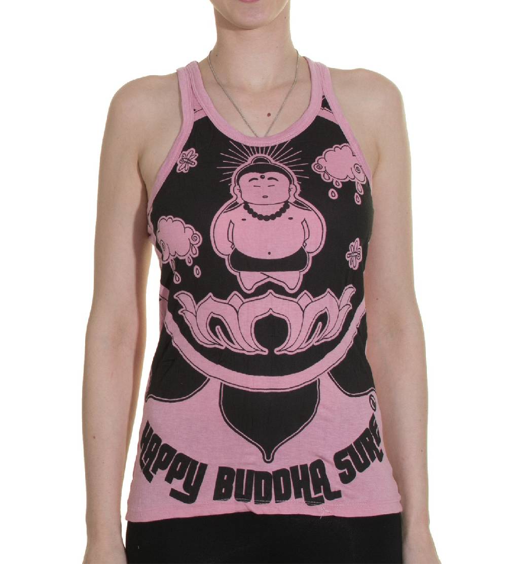 Kunst Und Magie 70er Retro Hippie Trägertop Sure Buddha Lotus Shirt Begrenzt auf 3 Tage