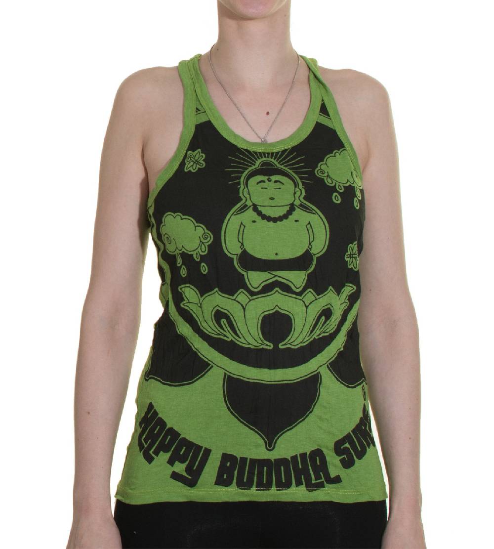 Kunst Und Magie 70er Retro Hippie Trägertop Sure Buddha Lotus Shirt Begrenzt auf 3 Tage