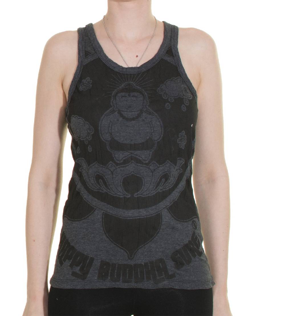 Kunst Und Magie 70er Retro Hippie Trägertop Sure Buddha Lotus Shirt Begrenzt auf 3 Tage