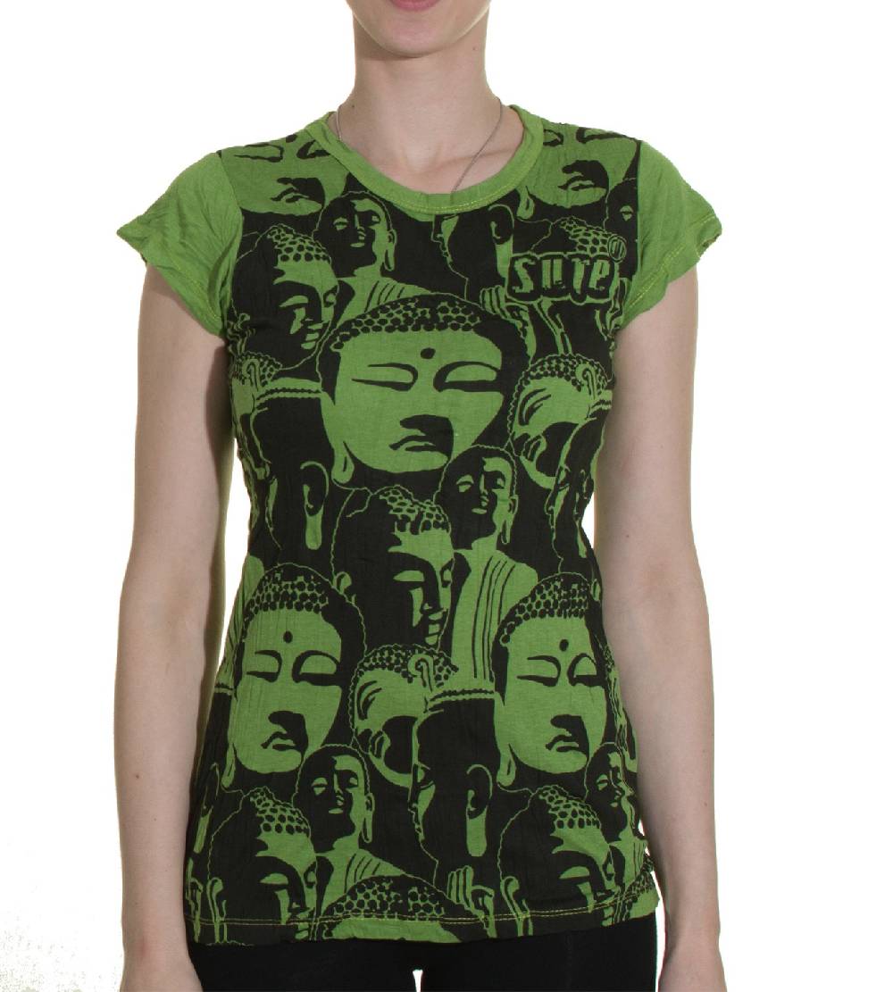 Kunst Und Magie Top Sure Buddha Köpfe 70er Retro T-Shirt Hippie Goa Online
