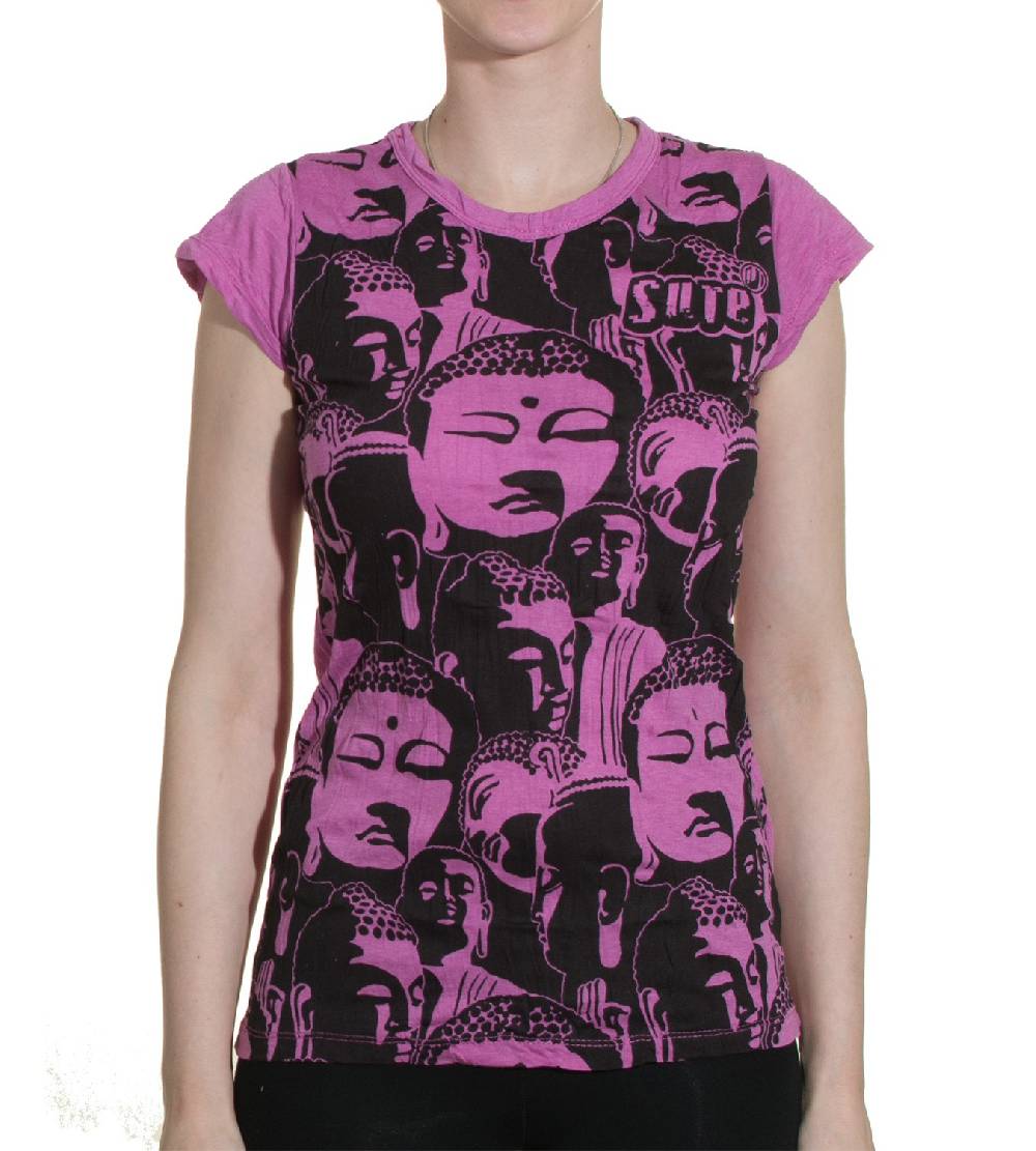 Kunst Und Magie Top Sure Buddha Köpfe 70er Retro T-Shirt Hippie Goa Online