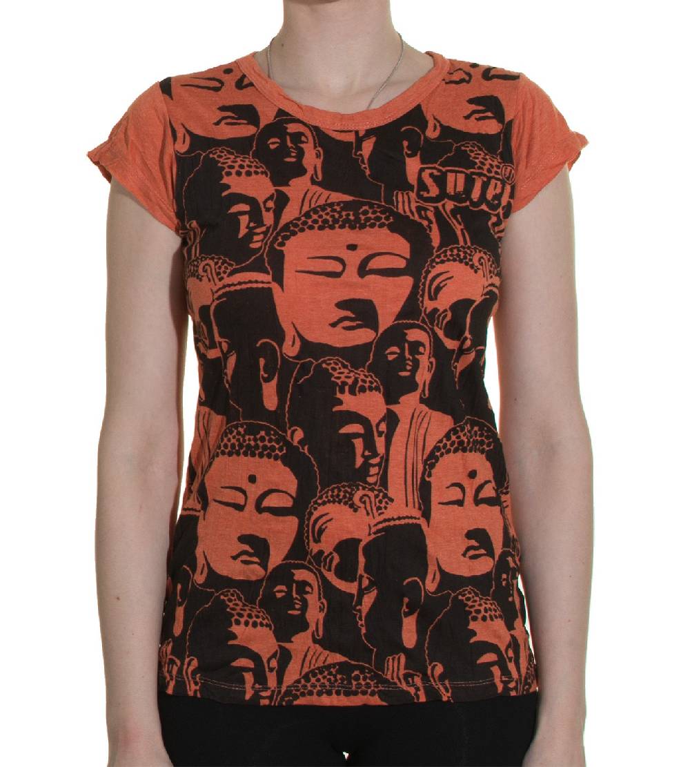 Kunst Und Magie Top Sure Buddha Köpfe 70er Retro T-Shirt Hippie Goa Online