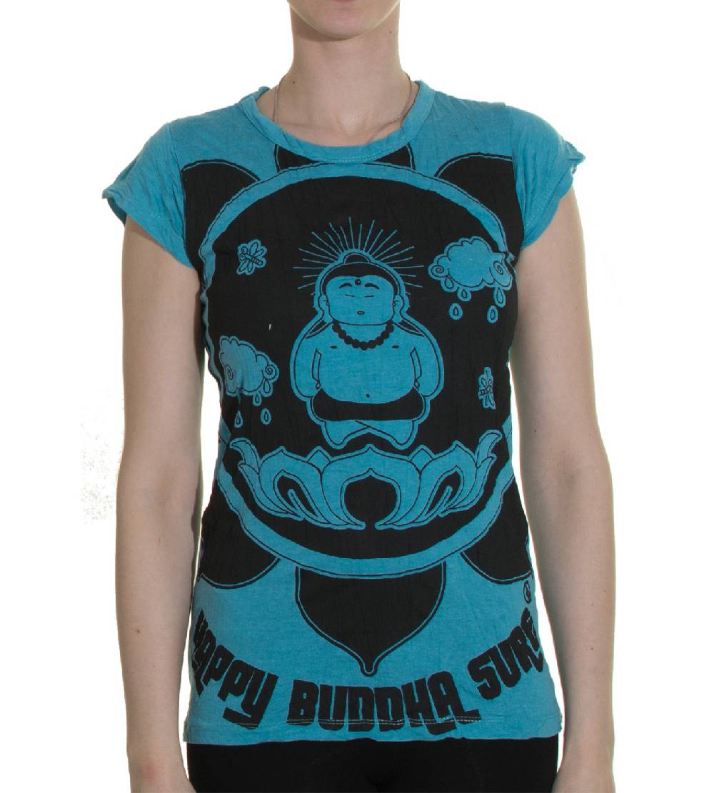 Kunst Und Magie 70er Retro T-Shirt Top Sure Buddha Lotus Outlet