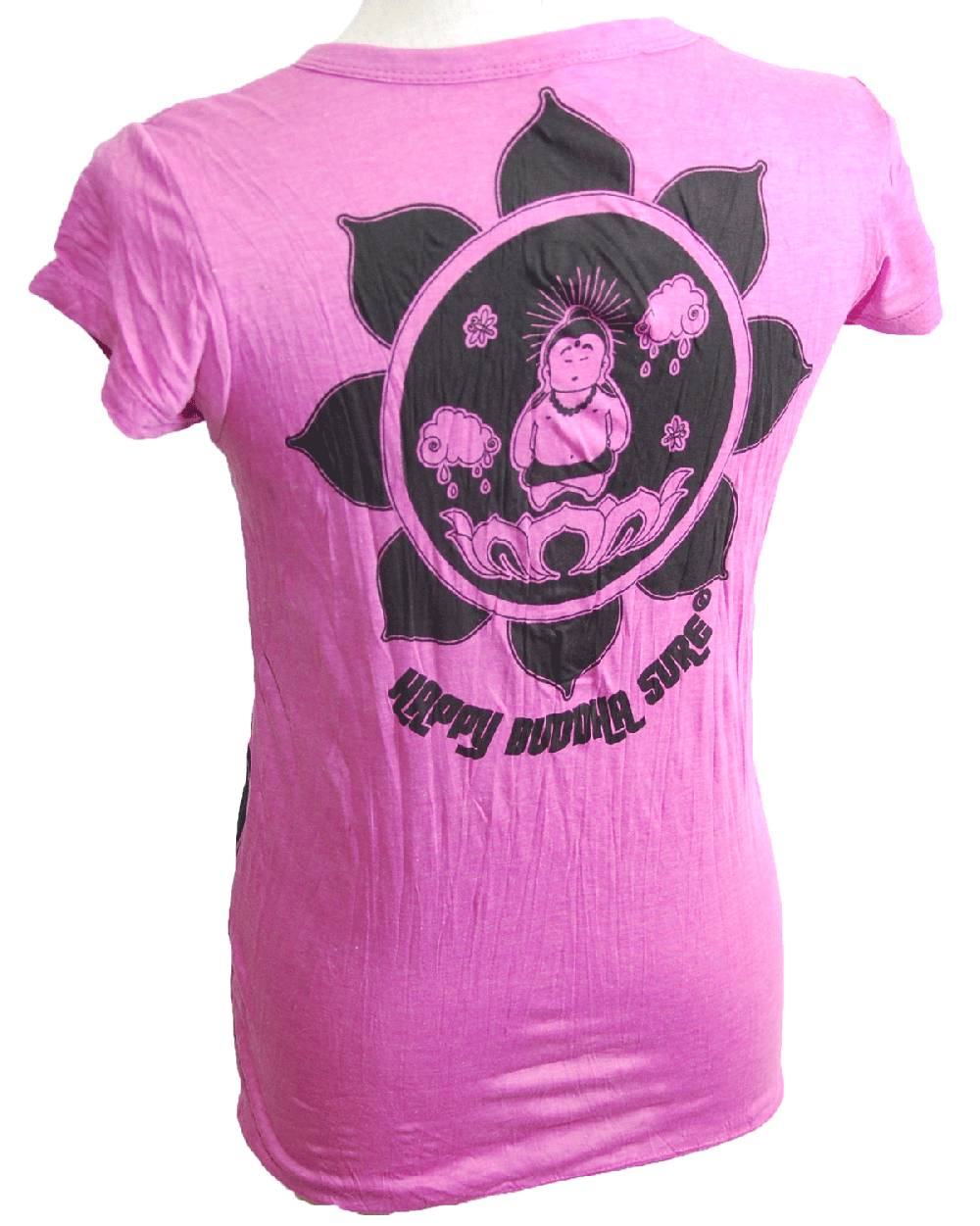 Kunst Und Magie 70er Retro T-Shirt Top Sure Buddha Lotus Outlet