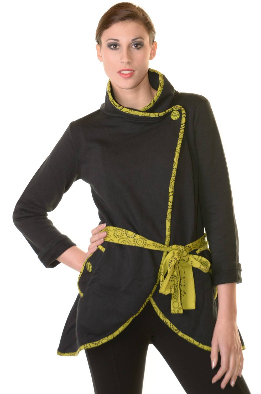 Kunst Und Magie Boho Jacke Damen Baumwolljacke Hippie Jacke im auffälligen "Geisha"-Design Rabatt