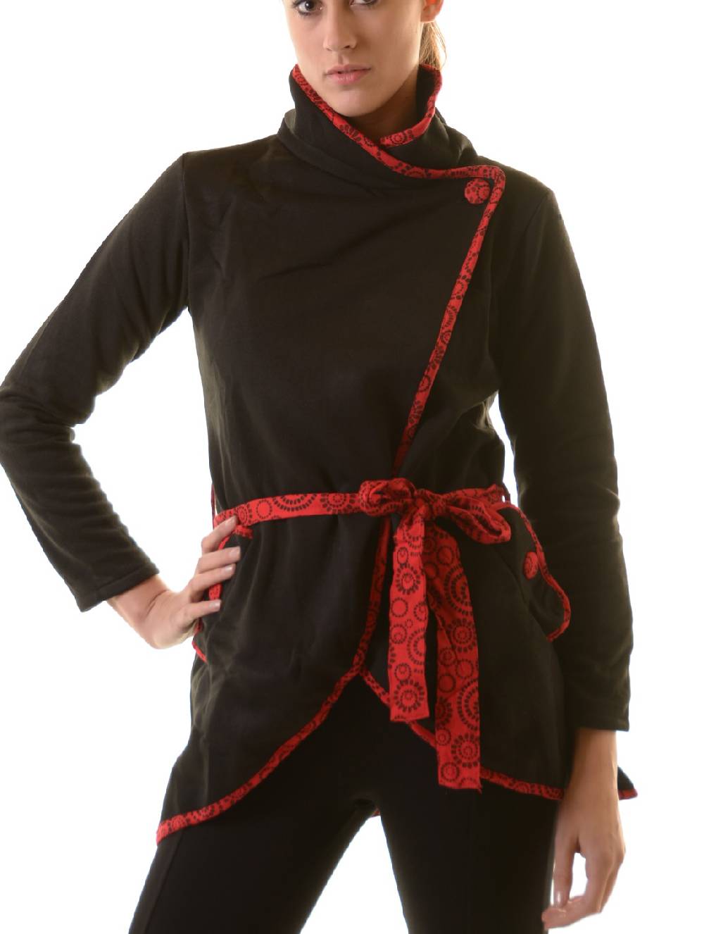 Kunst Und Magie Boho Jacke Damen Baumwolljacke Hippie Jacke im auffälligen "Geisha"-Design Rabatt