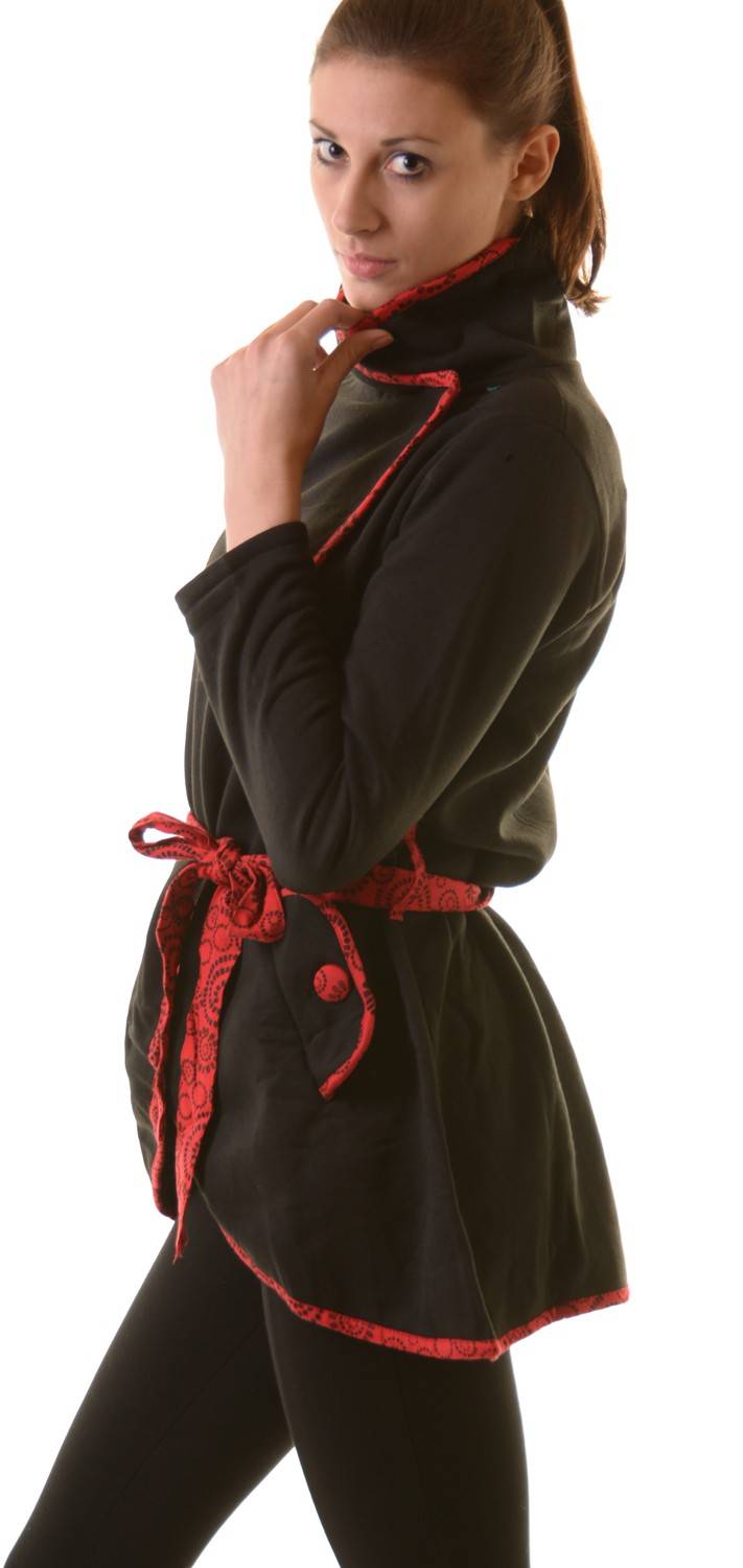 Kunst Und Magie Boho Jacke Damen Baumwolljacke Hippie Jacke im auffälligen "Geisha"-Design Rabatt