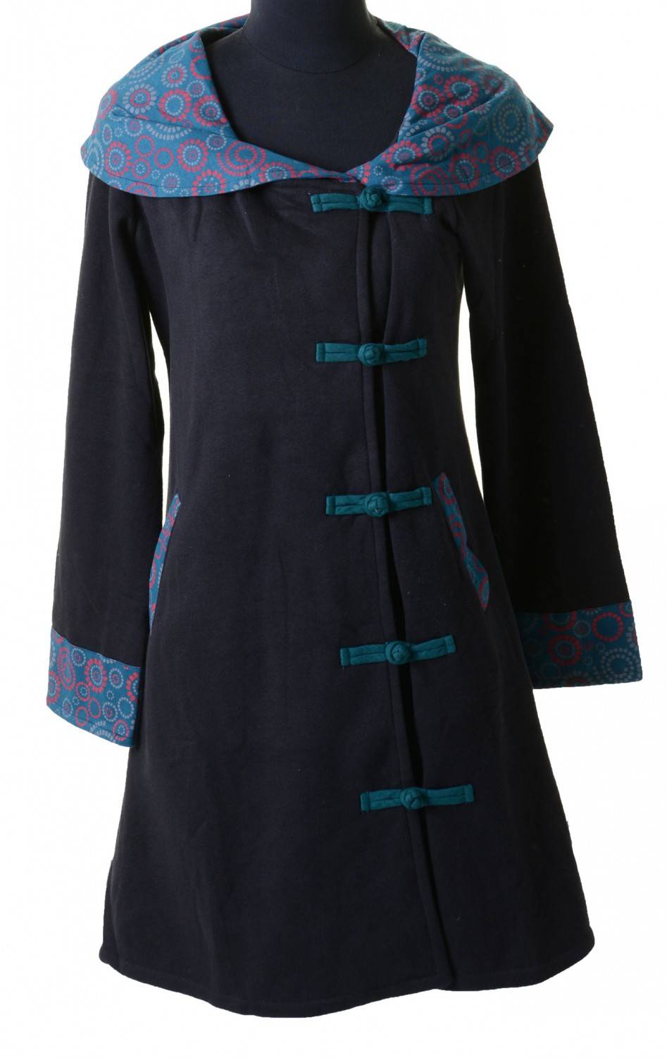 Kunst Und Magie Mantel aus Baumwolle Jacke Goa Psy Hippie Boho Saisonschlussverkauf