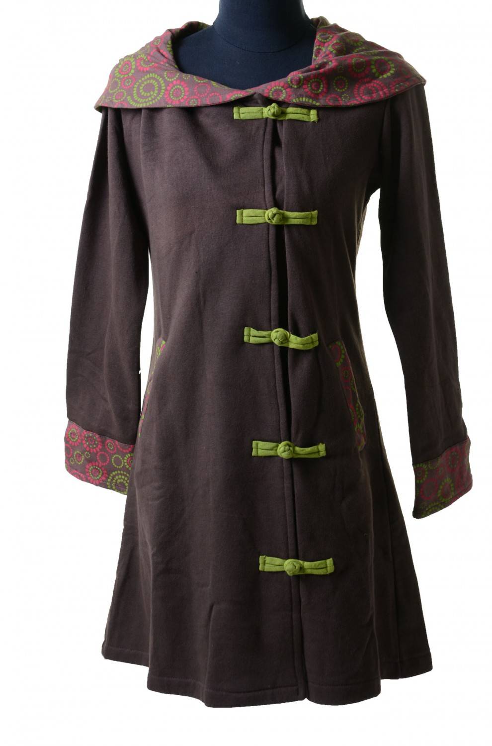 Kunst Und Magie Mantel aus Baumwolle Jacke Goa Psy Hippie Boho Saisonschlussverkauf