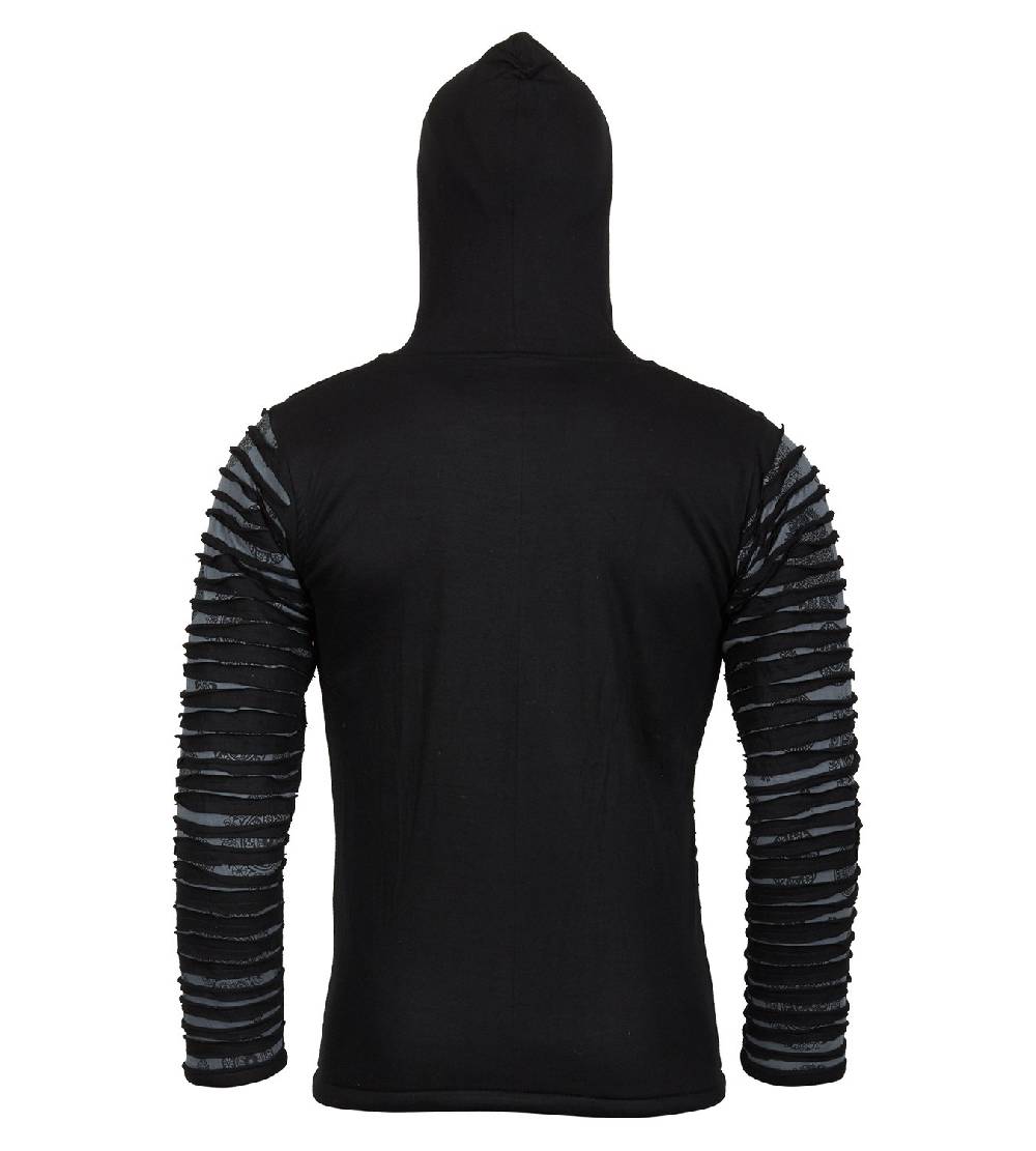 Kunst Und Magie Kunst und Magie Männer Cutwork Goa Jacke mit Kapuze Zeitbegrenzte Promotion