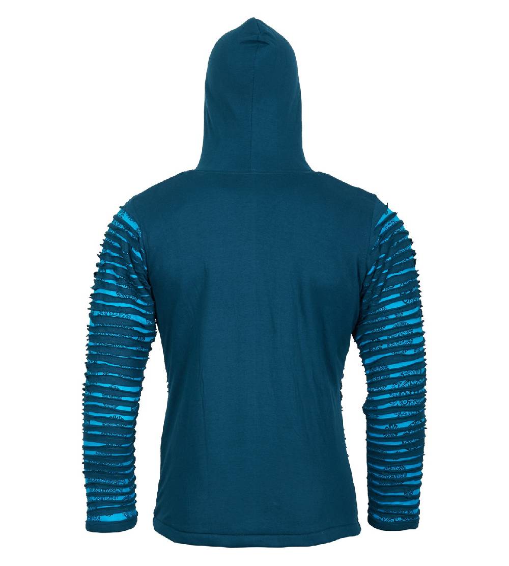 Kunst Und Magie Kunst und Magie Männer Cutwork Goa Jacke mit Kapuze Zeitbegrenzte Promotion