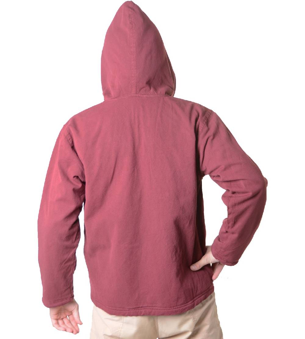 Kunst Und Magie Baumwolljacke mit Fleecefutter und Kapuze - Hippie Jacke mit Reißverschluss Clearance-Verkauf