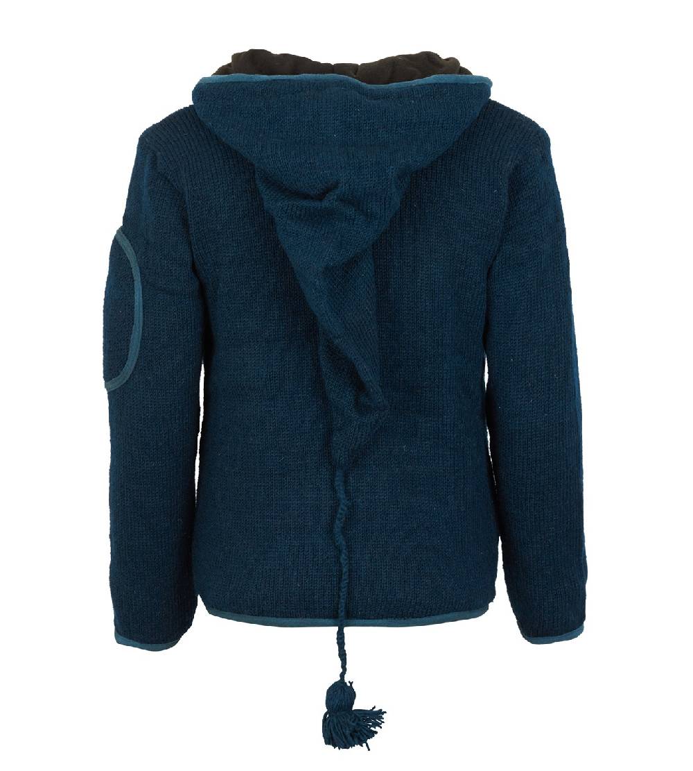 Kunst Und Magie Herren Strickjacke Wolljacke mit Fleecefutter und langer Zipfelkapuze 2025