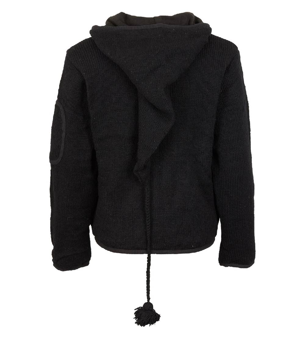 Kunst Und Magie Herren Strickjacke Wolljacke mit Fleecefutter und langer Zipfelkapuze 2025