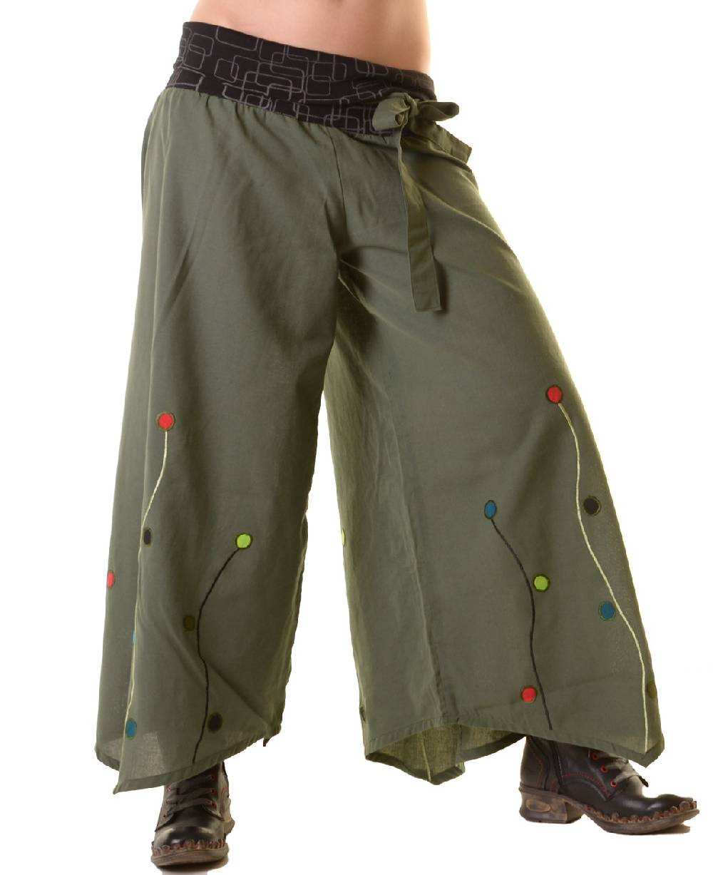 Kunst Und Magie Hosenrock Tanzhose Schlaghose Hippie Goa Boho Verkauf