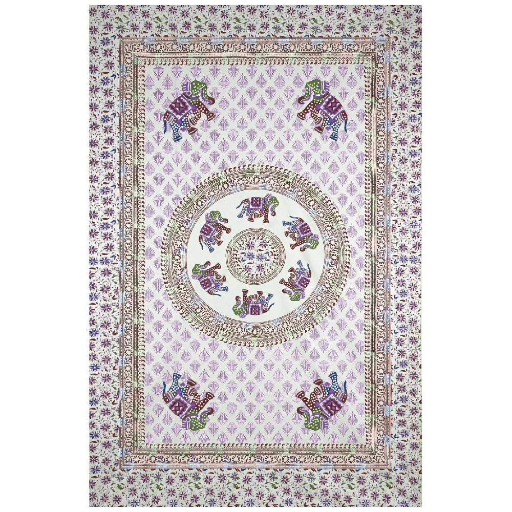 Kunst Und Magie Kunst und Magie Tagesdecke Wandbehang Deko Tuch Elefant Mandala ca 135 x 200cm Günstig kaufen