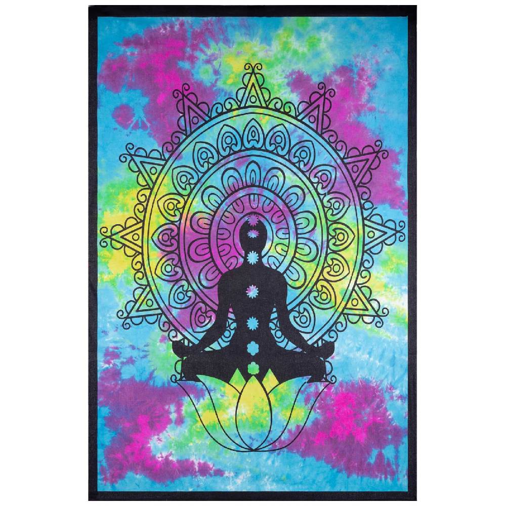 Kunst Und Magie Kunst und Magie Tagesdecke Wandbehang Bunt Deko Tuch Buddha Chackra Meditation ca.200x135cm Online Shopping